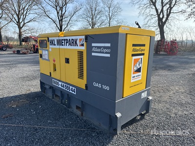 2017 Atlas Copco QAS100 100 kVA Skid-Mounted Generator Set