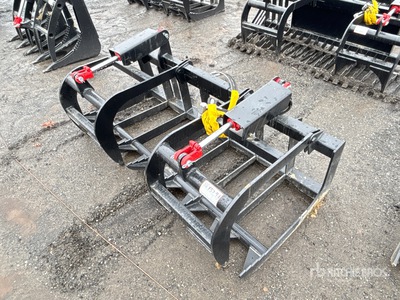 All-Star E-Series 68 in Root スキッドステア用グラップル