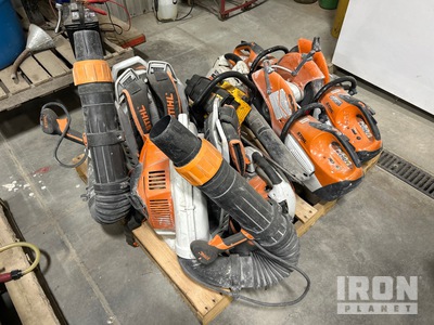 Quantity of Stihl Leaf blowers and concrete saws Souffleuse à feuilles