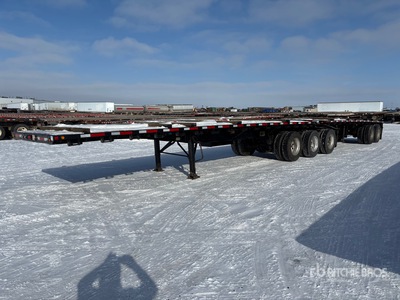 2007 Doepker 32 ft Super B-Train Lead Flatbed Trailer