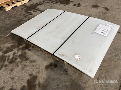 Quantity of (10) 6 ft x 4 ft x 1/8 in Clear Acrylic Plexiglass Sheet (Unused)