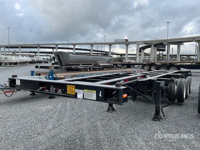 2024 TTSA 45 ft Spread Axle Tri/A Extendable コンテナシャシー