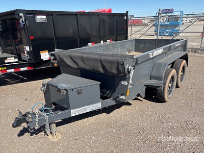 2022 Lamar 10 ft T/A Dump Utility Trailer