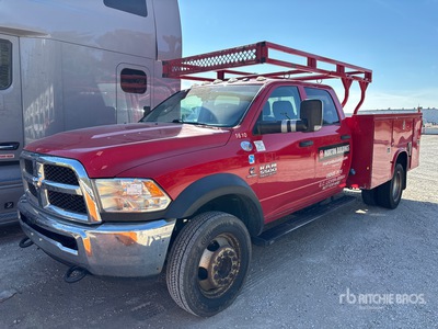 2016 Ram 5500 SXX8 4x2 Crew Cab Utility Truck