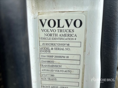 2016 Volvo VNL 6x4 T/A Sleeper Truck Tractor
