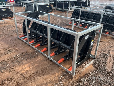 Greatbear 78 in Root Rake Skid Steer Grapple Bucket (Unused)