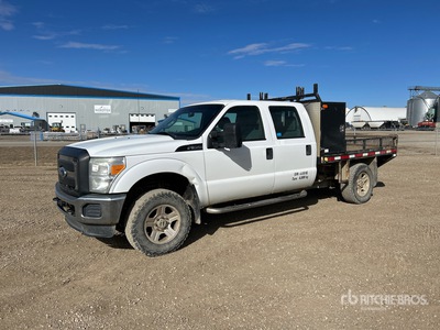 2011 Ford F-350 XL 4x4 Crew Cab Flatbed Truck