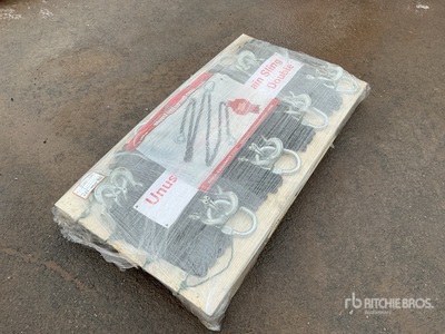 Quantity of (8) Greatbear 5/16 in 7 ft G80 Double Leg Lifting Chain Fascia per sollevamento (Unused)