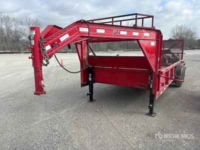 2015 PJ 20 ft T/A Gooseneck Trailer utilitario
