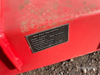 2026 GIYI GYx-DM43 43 in Disc Skid Steer Mulcher (Unused)