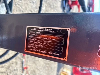 2026 GIYI GY-GR87 87 in Niveladora para Minicargadora (Unused)