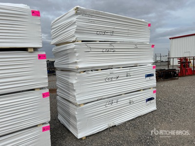 Quantity of (4) Bundles 4 ft x 8 ft x 1/2 in Thick Insulation Boards (Unused)