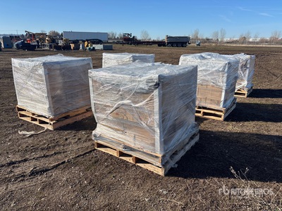 Quantity of (5) Pallets of 3 in Ring Shank Coil Nails (Unused)