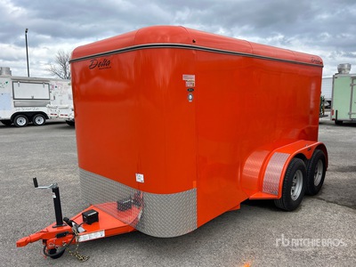 2024 Delta Manufacturing Inc 12 ft T/A مقطورة ذو كبينة مغلقة