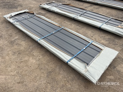 Quantity of (100) SKLP SKH100 3660 mm x 950 mm Galvalume Corrugated Steel Panels (Unused)