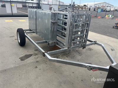 Sheep panels on trailer