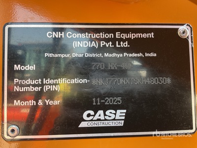 2025 Case 770NX 4x4 Retroexcavadora (Sin Usar) / Backhoe Loader (Unused)