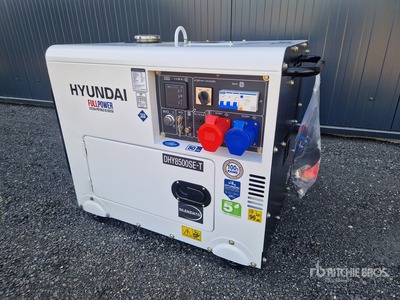 2025 Hyundai DHY8500SE-T 7.9 kVA Portable Generator Set (Unused)
