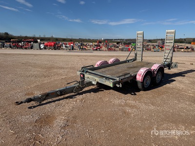 2014 Hubiere H212L14CF Remorque 2 Essieux T/A Remolque Portamaquinaria