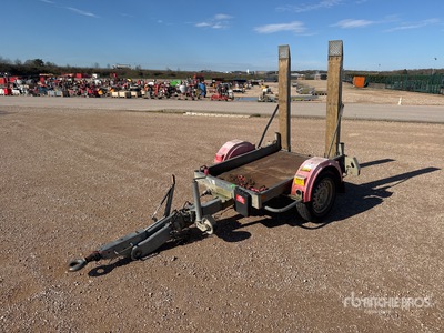 2007 Hubiere PR1301VB Remorque 1 Essieu S/A Remolque Portamaquinaria