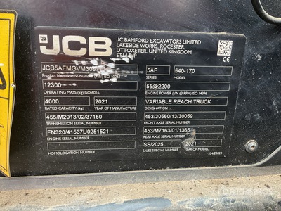 2021 JCB 540-70 Verreiker