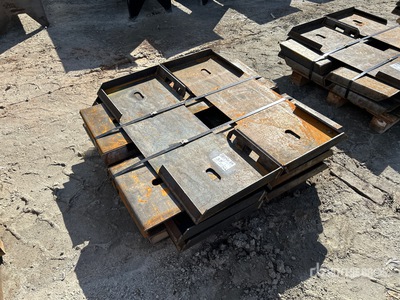 Quantity of (10) 2025 Kit Containers Skid Steer Attachment Mounting Plate (Unused)