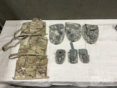 (111) Entrenching Tool Carriers, (80) Ammunition Pouches & Assorted Items