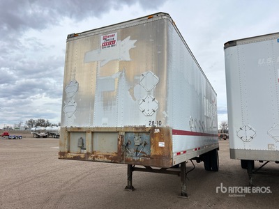 1993 Fruehauf 28 ft x 102 in Pup S/A Van Trailer