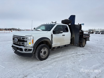 2022 AMCO V906N 4S 5270 lb Knuckle Boom on 2023 Ford F-550 XLT 4x4 Extended Cab Camión Grúa