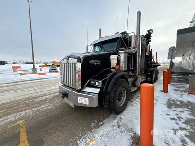 2006 Hiab 422EP-5 12 ton Knuckle Boom on 2007 Kenworth T800B 8x6 Sleeper Boom Truck