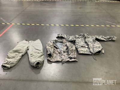 (4) Cold Weather Parkas, (4) Pairs of Trousers & Assorted Items