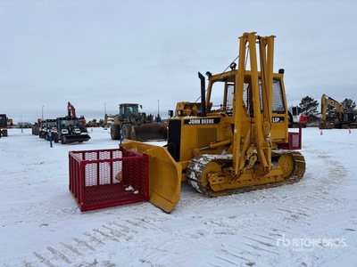 1997 John Deere 450G LGP Combination Equipo de tendido de cañerías w/ 2006 Midwestern M510 Conversion