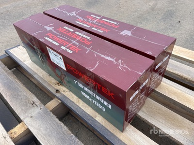 Quantity of (2) 2024 Powertek PT8810 Pneumatic Impact Wrench (Unused)