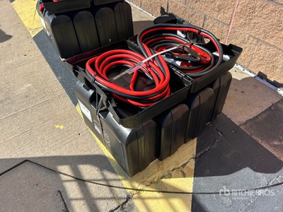 Quantity of (5) 25 ft 800 amp Booster Cables (Unused)