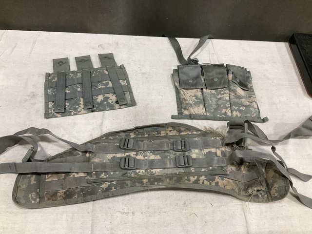 (110) Bandoleer Ammunition Pouches, (140) M4 Three Mag Pouches & Assorted Items