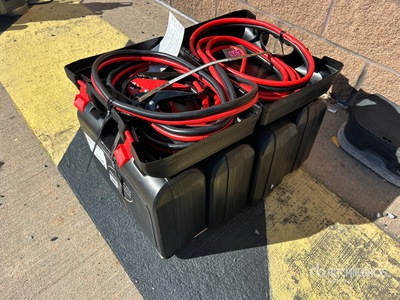 Quantity of (5) 25 ft 800 amp Booster Cables (Unused)