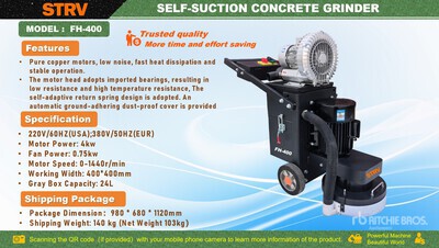 2025 STARVOX FH-400 Electric Self-Suction Szlifierka do betonu (Unused)