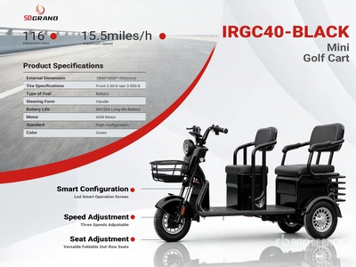 2026 SDGRAND IRGC40-BLACK 3 TT E-Trike Mini Scooter (Unused)