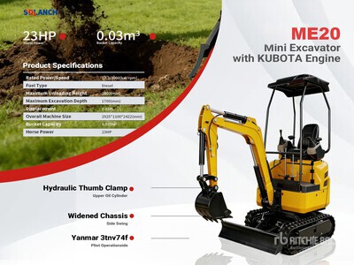 2026 SDLANCH ME20-YELLOW Diesel Minibagger (Unused)