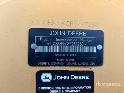 2015 John Deere 333E Compact Track Loader