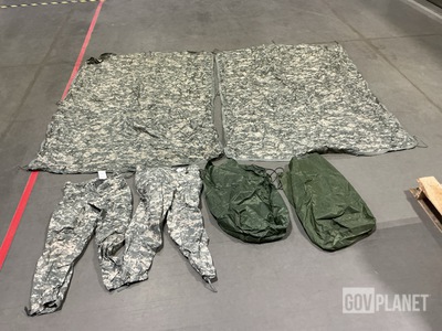 (9) Wet Weather Poncho Liners (7) Pairs of Wet Weather Trousers & Assorted Items