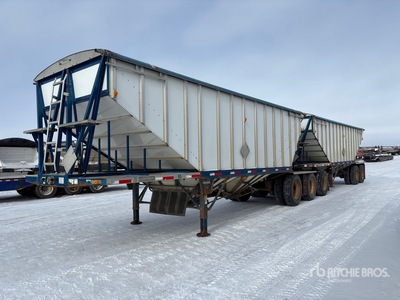 1998 Lode King 28 ft Super B-Train Lead Belly Remorque à grains