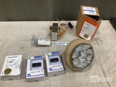 (2) Headlight Assemblies, (6) Ballasts, (9) Webcams & Assorted Items