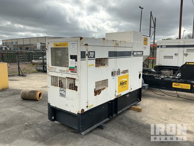 2020 Multiquip DCA70SSIU4F 56 kW Skid-Mounted Generator Set