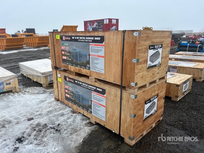 Quantity of (2) 2026 StanForge MS2640 26 ft x 40 ft Garage Metal Szopa (Unused)