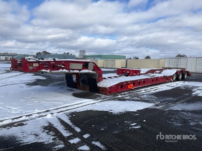 1998 Aspen HG50-3 Tri/A Double Drop Removable Gooseneck Lowboy Trailer