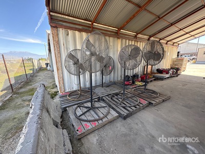 Quantity of (4) Pedestal Shop Fan