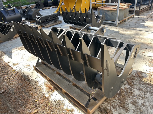 ATTACH2 2000 mm Q/C Excavator Rake - Fits 20 - 22 ton (Unused)