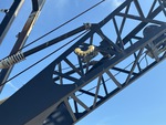 Crane Superstructure with Boom Angle Indicator