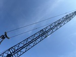 Crane Superstructure with Pendant Line (Boom Tension Line)